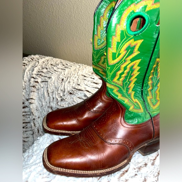 Rocky leather cowboy boots. 9 D barely worn. - Picture 1 of 3